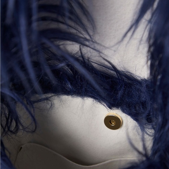 NWT! Free People
Unreal Fur Shoulder Bag
in Navy Baby - Picture 16 of 17